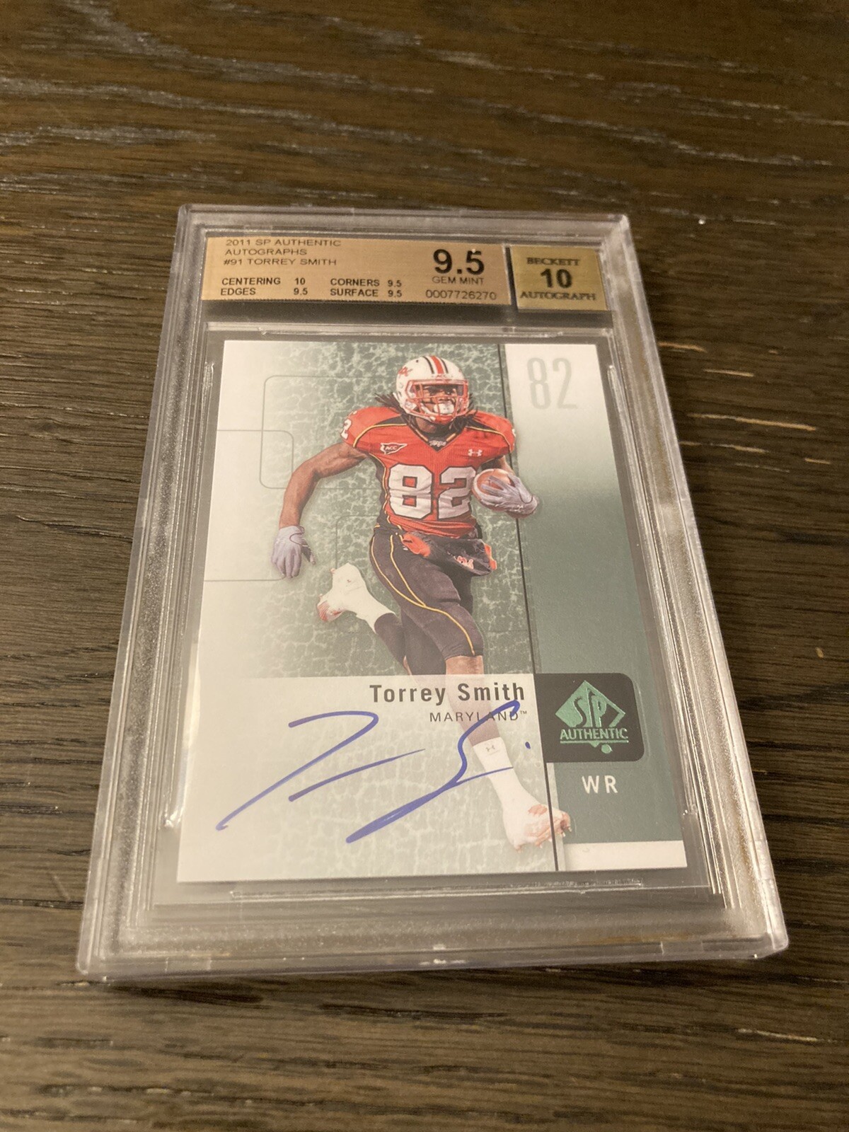 Torrey Smith SP Authentic #91 Autograph