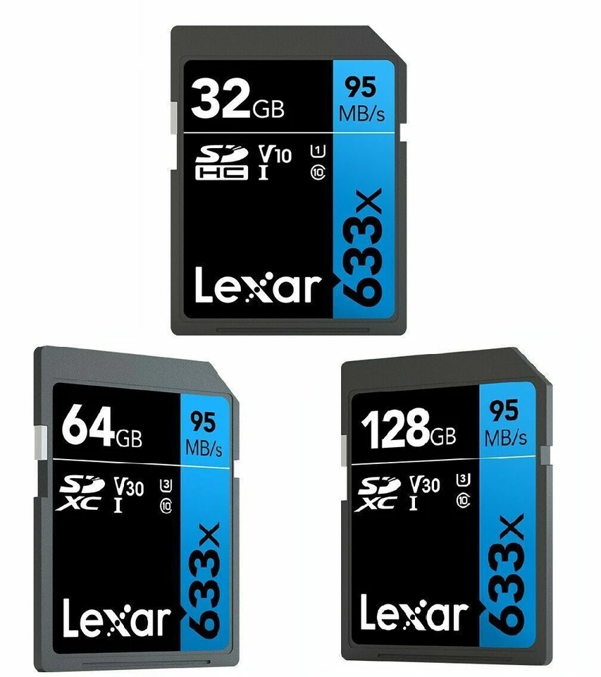 Lexar 128GB SD Card SDXC Memory Professional Class 10 Lexar 95MB/S SDXC SDHC - Image 2 of 2