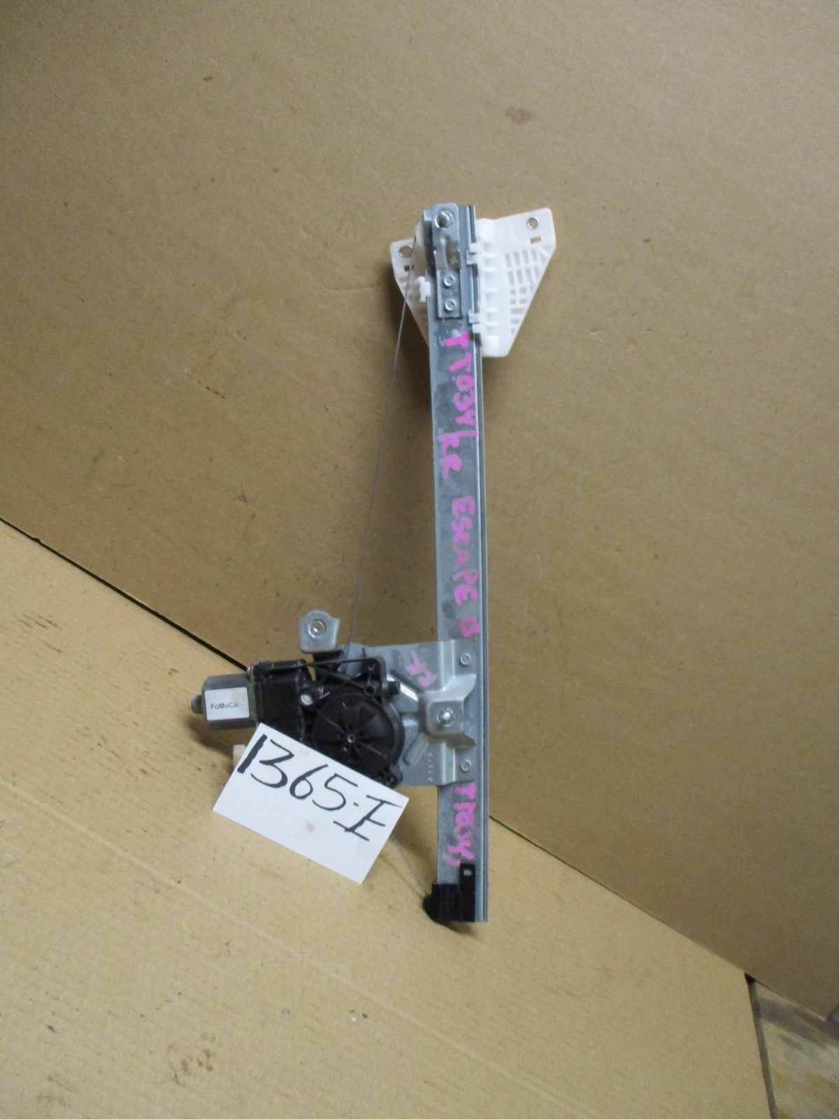13 14 15 16 Escape REAR PASSENGER Side Window Regulator W/ Motor Auto #1365-E