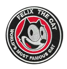 FELIX THE CAT Iron on / Sew on Patch Embroidered Badge Cartoon TV PT554