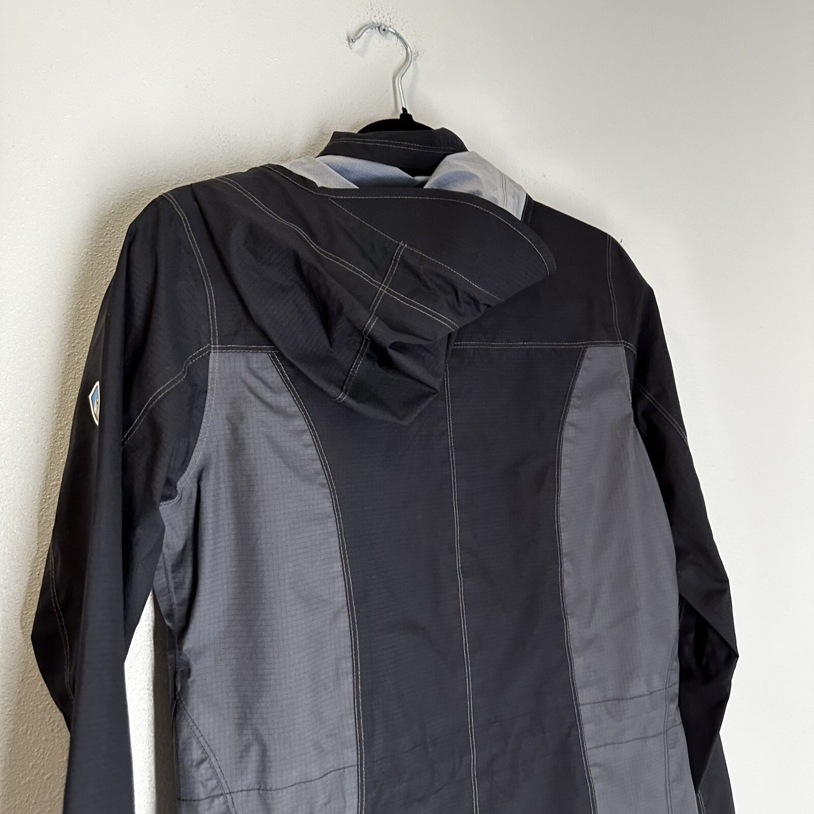 Kuhl Women’s Jetstream Trench Rain Jacket Black Grey … Gem