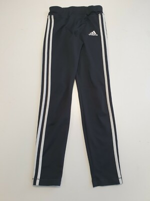 V217 JUNGEN ADIDAS SCHWARZ KORDELZUG SPORT TRAININGSHOSE UK 11-12 JAHRE W26 L25