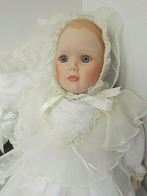 danbury mint christening doll