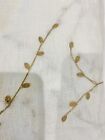 Lighthouse Textiles Linen & Embroidered Leaf Fabric - 5.4 Yards