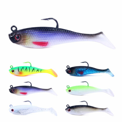 5 Leurres Souples Pêche Paddle Tail - 8 Cm / 12.5 G - Pour Bass, Truite, Perche - Neufs