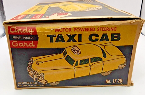 Vintage 60er Jahre Andy Gard batteriebetriebenes RC Taxi mit Box. Funktioniert super. - Bild 11 von 12