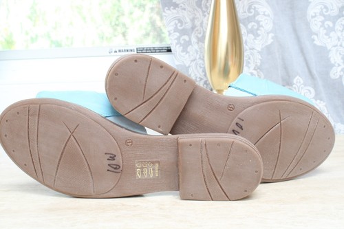 Miz Mooz - Leather Ruched Slide Sandals - Daisey - Air - EU - 41W - US 10 - Picture 8 of 9