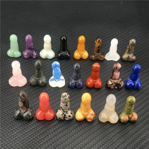 Wholesale Natural mix mini Penis Carved quartz Crystal Massager Wand Healing - Picture 279 of 296