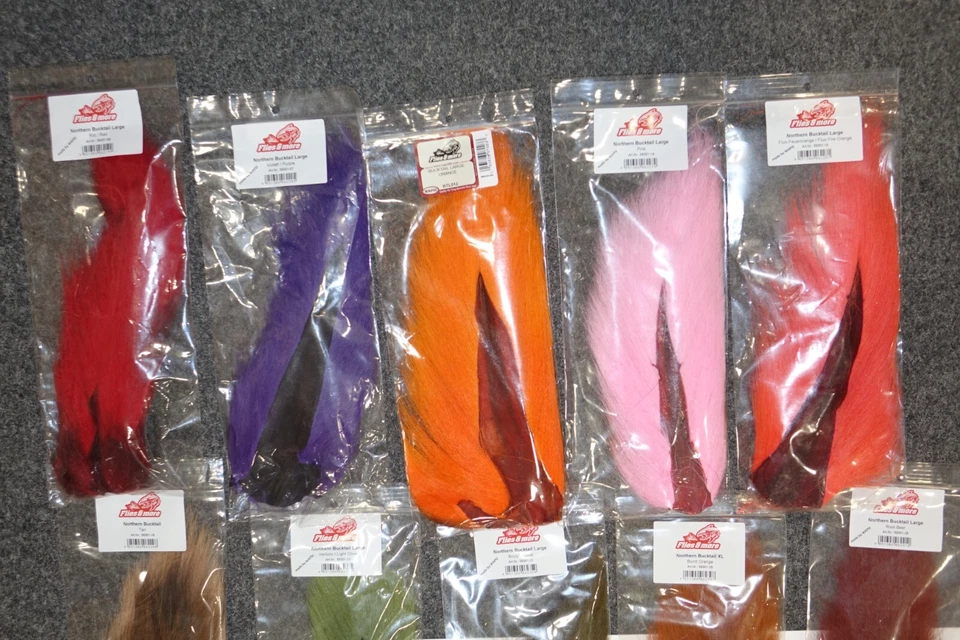 Bucktail LARGE WAPSI USA 21 Farben Beast Fly Bob Popovic Hecht Barsch Lachs - Bild 2 von 4