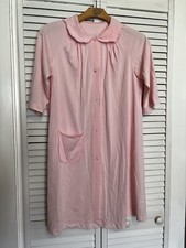 SHAWDOWLINE Vintage Women  s Size Medium M Nightgown Pink Short Sleeve