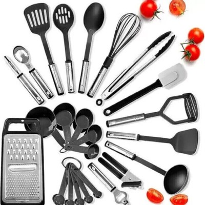 Kitchen Utensils Set 25Pcs Non-Stick Silicone Cooking Utensils Set Home Brand