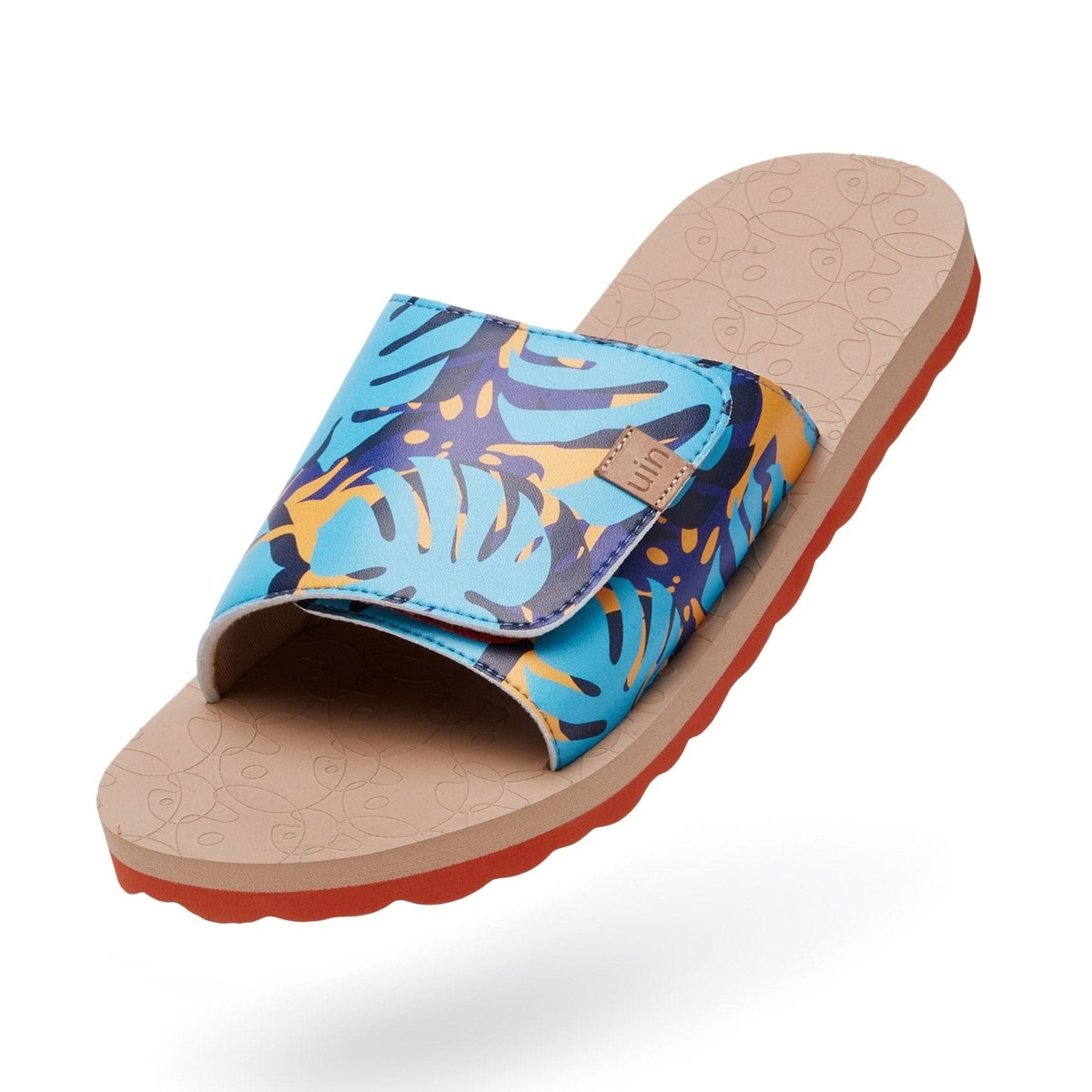 UIN Men\'s Flip Flops Beach Summer Slippers Non Slip (Turtleback Leaf Blanes III) No Boundaries Men main image 3
