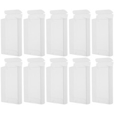 10pcs Clear Plastic Cassette Tape Storage System PVC Cassette Tape Protector