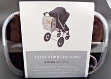 NEW Petunia Pickle Bottom Women's Valet Stroller Accessory Clips, Black