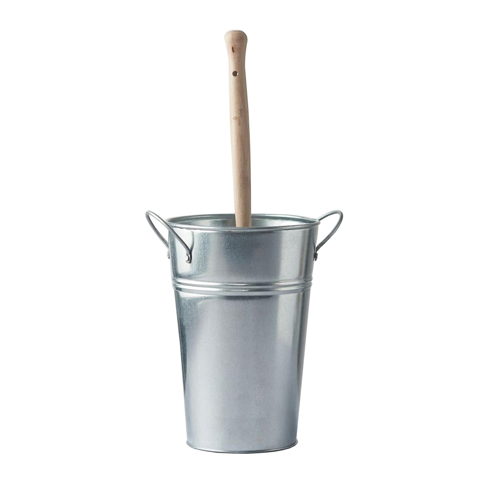 Eco Living Plastic Free Toilet Brush & Silver Holder Set