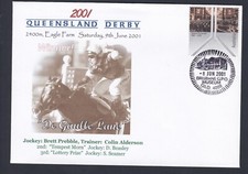 2001 QUEENSLAND DERBY DECIMAL STAMP SOUVENIR COVER #A234