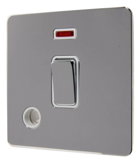 Schneider Ultimate 20a Double Pole Switch Neon & Flex Outlet GU2414WPC 20AMP