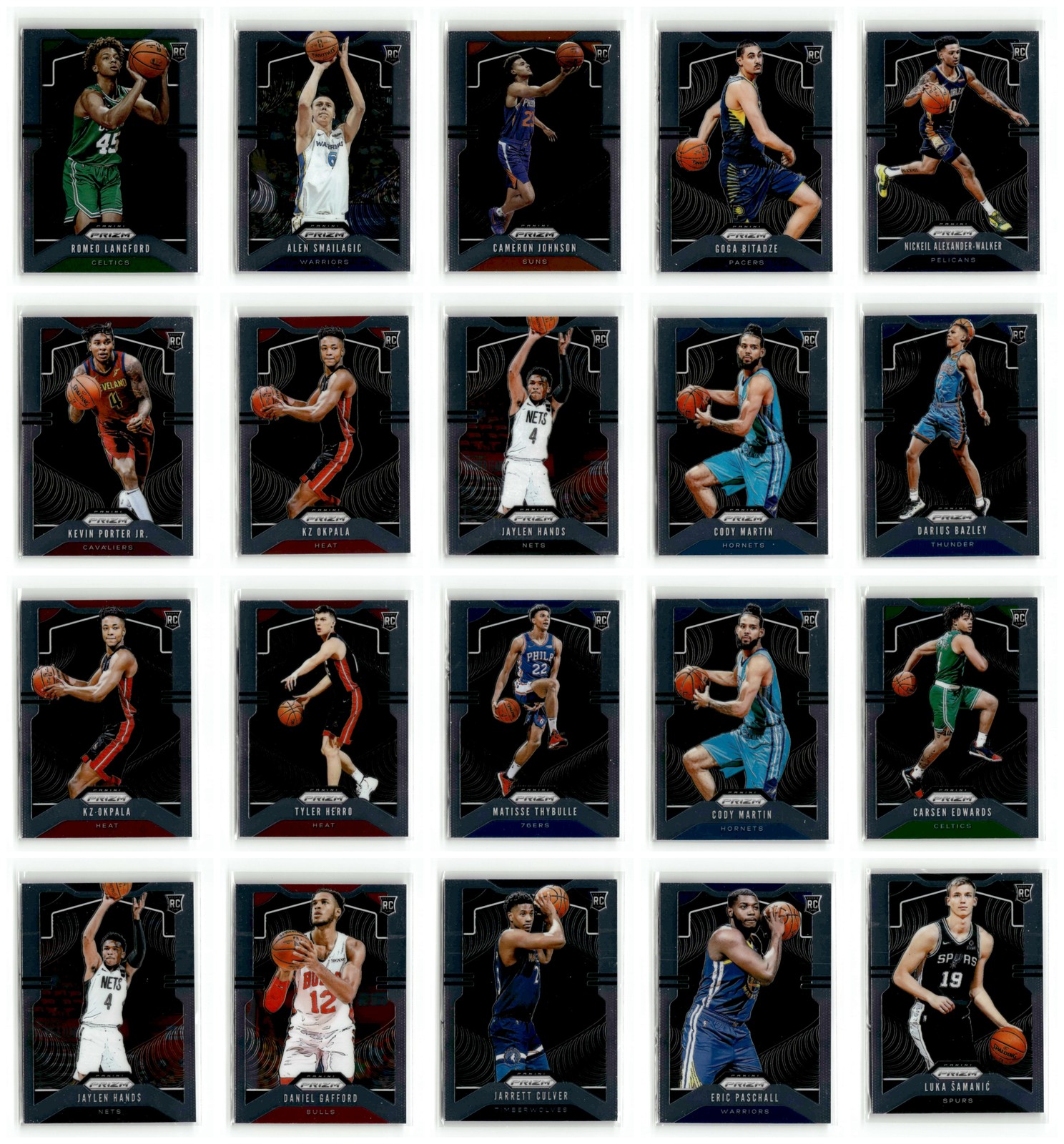 Jaylen Hands Kevin Porter Jr 2019-20 Panini Prizm Basketball RC 20 Cards Lots