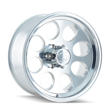 15x8 Ion 171 Polished Wheels 5x4.5 -27mm Set Of 4