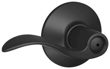 Schlage F40-ACC Black Accent Privacy Door Lever Set