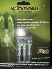 Nockturnal H Green Lighted Nocks – 3-Pack (NT-405)