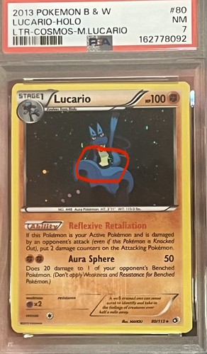 Lucario graded PSA 7 for sale on eBay