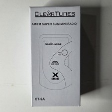 Clear Tunes AM/FM Super Slim Mini Radio CT-9A - BRAND NEW
