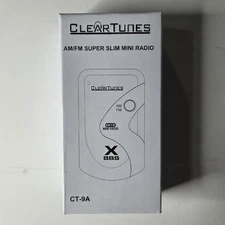 Clear Tunes AM/FM Super Slim Mini Radio CT-9A - BRAND NEW