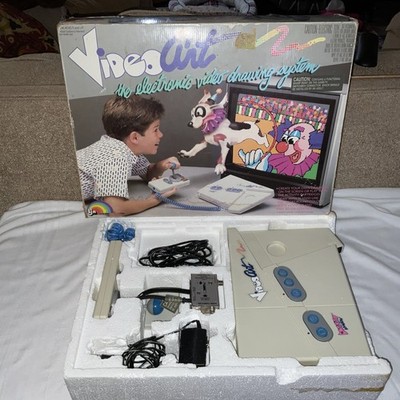 Vintage LJN Video Art Video Game Console Model 7141 CIB WORKS Complete In Box 