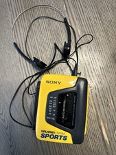 Sony Walkman Sports WM-AF59 Yellow FM/AM Cassette Player Tested Working