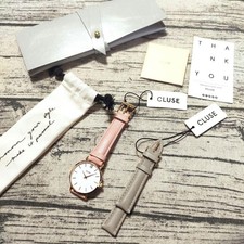 cluse Watch Replacement Strap Set Pink Gray L...
