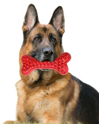 German Shepherd Dog Chew Toys for Aggressive Chewers,Indestructible Beef Flav...