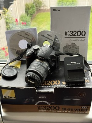 Nikon D3200 24 2MP Camera 18 55mm AF S DX VR Boxed 2 000 SC Near nikon-d3200-24-2mp-camera-18-55mm-af-s-dx-vr-boxed-2-000-sc-near