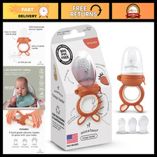 Silicone Baby Fruit Feeder Teether - Forage Feeder, Frozen Breast Milk Popsicl