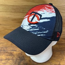 Minnesota Twins Hat New Era 9Forty Snapback Trucker Embroidered Logo MLB Cap
