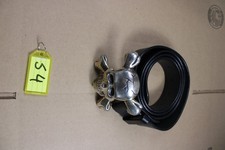Paxton Skull Crossbones Men's Belt Buckle Silver With black Paxton Belt