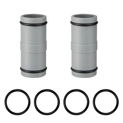 Lotnery 32 mm Poolschlauch Adapter/Verbinder 2 Stück - robust 1,25'' 32 mm, blau