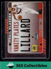 2020-21 Hoops Damian Lillard - Panini Vanity Plates Portland Trail Blazers