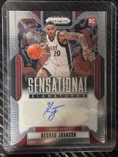 2024-25 Prizm Keshad Johnson #SS-KSJ Auto RC Rookie Miami Heat