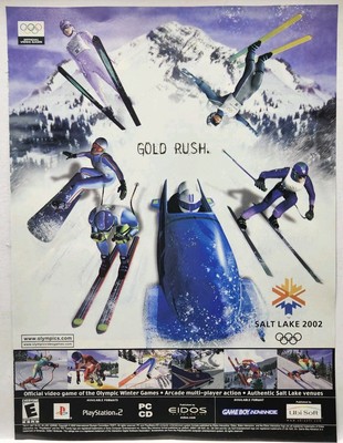 2002 Gold Rush Salt Lake Sony Playstation 2 PS2 Print Ad Poster Promo Art