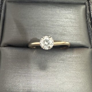Natural 0.25ct Brilliant Diamond Solid 14k Yellow & White Gold Engagement Ring