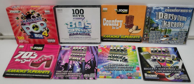 Lot of 24, Zoom, Mr Entertainer, Karaoke (CD+G) 70s, 80s, 90s, Clountry & More