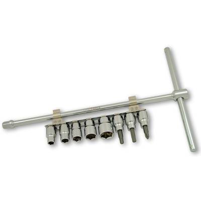 CruzTOOLS Sliding T-Driver / Socket Tool Set - 8 Piece TSDS38
