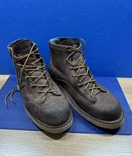 Danner Bull Run 6” Brown Cristy Mens 9 EE Leather Work Boots Oil Resistant Sole