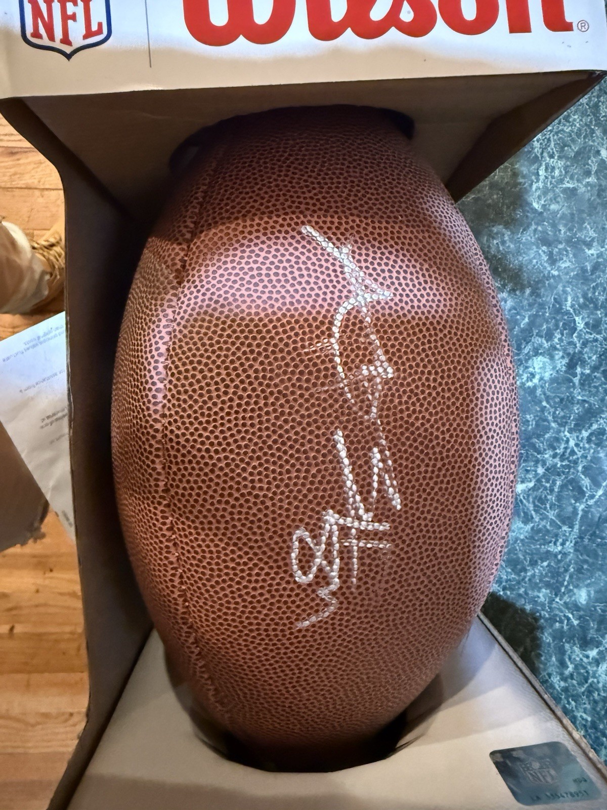 Antonio Brown Autographed Signed Pittsburgh Steelers Football 