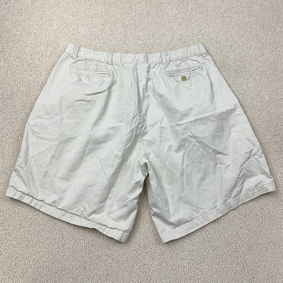 Catalina Navigator Chino Shorts Men's Waist 40 Tan Pleated Front 9" - Image 4 of 4