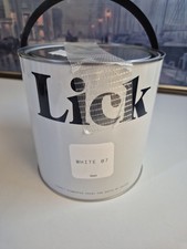 Lick white 07 matt interior walls and ceilings 2.5 litres