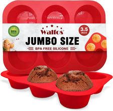 Silikon Muffinform Set für große Muffins Eier Cupcakes Spülmaschinenfest