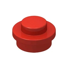Red 4073 1x1 Round Plate Brick – Choose Quantity – LEGO® Compatible Bulk Lot
