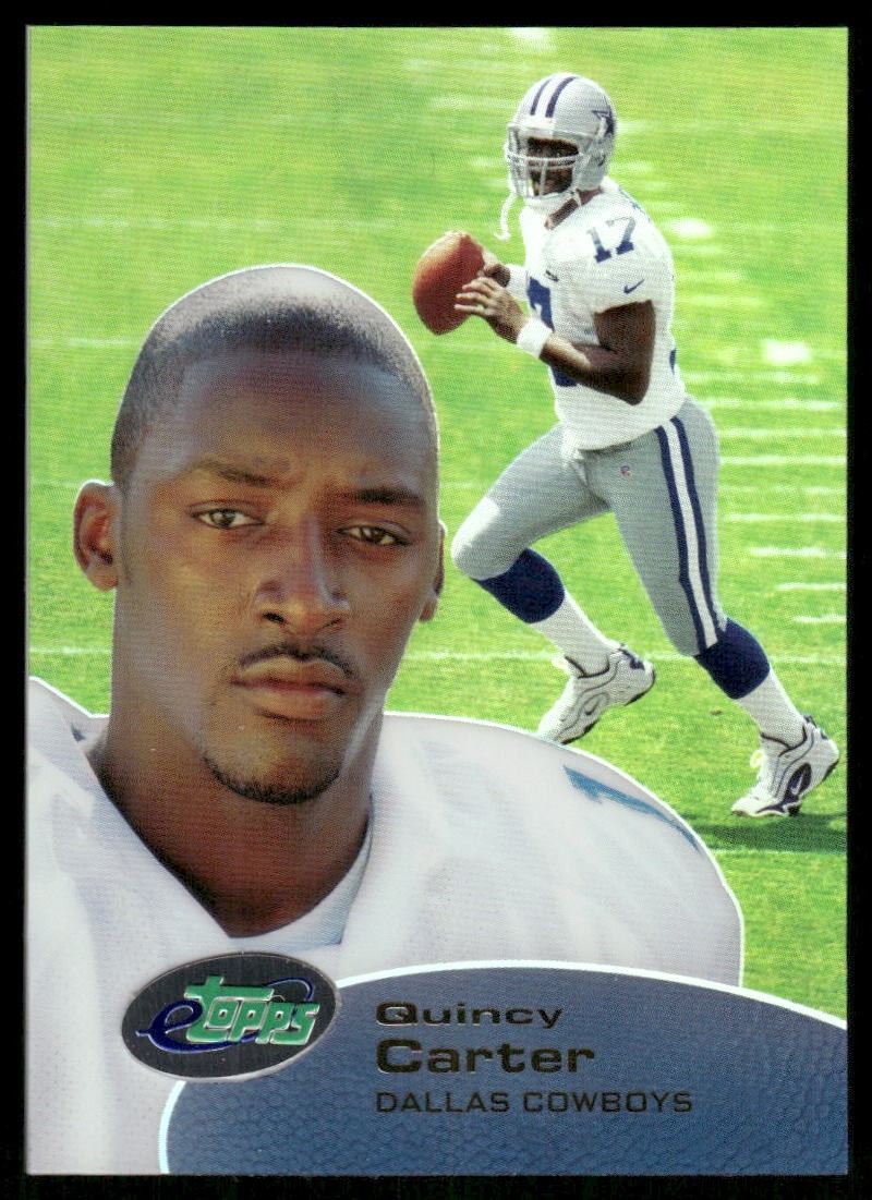 M019 QUINCY CARTER 2001 TOPPS ETOPPS REFRACTOR #146 DALLAS COWBOYS /923